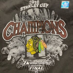Chicago Blackhawks 2010 Stanley Cup Champs Tee 2X
